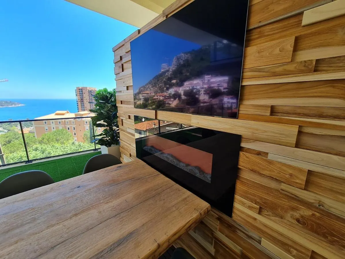 Monaco View, Pool, Garage, 100 M2 Terrace Apartment Beausoleil