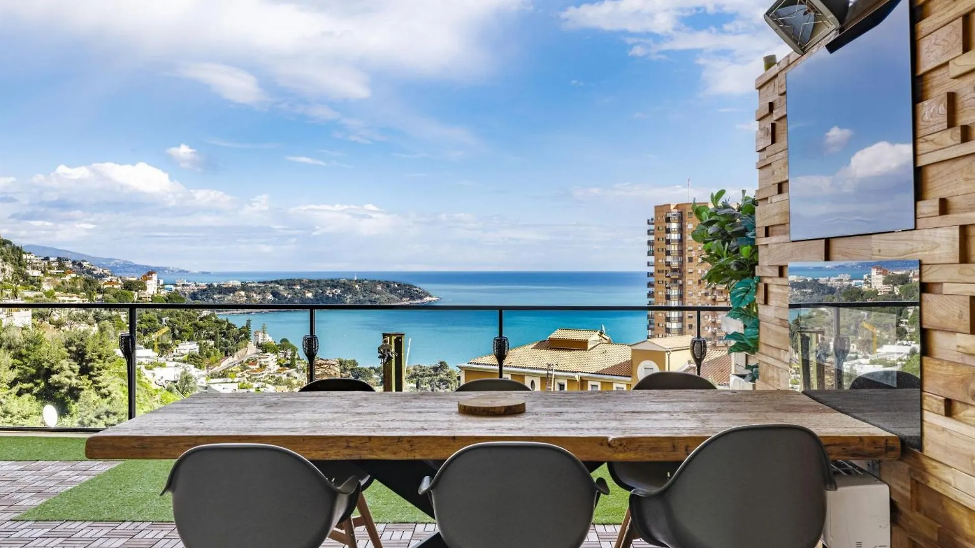 Monaco View, Pool, Garage, 100 M2 Terrace Apartment Beausoleil France
