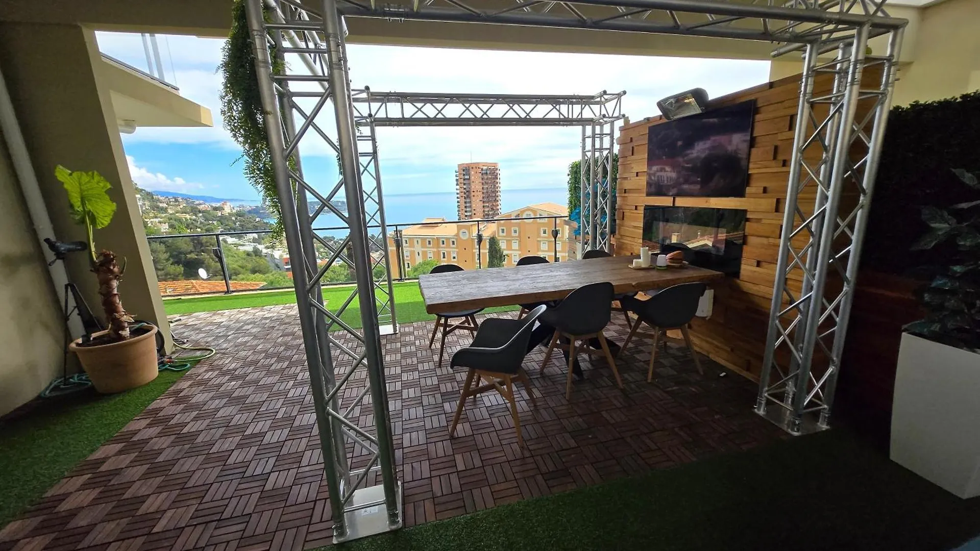 Monaco View, Pool, Garage, 100 M2 Terrace Apartment Beausoleil France